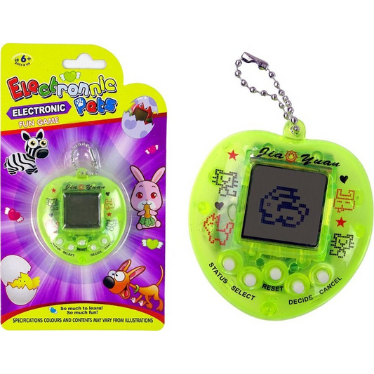 LeanToys Gra Elektroniczna Tamagotchi Zwierzątko Żółta LEAN Toys (12677)-0